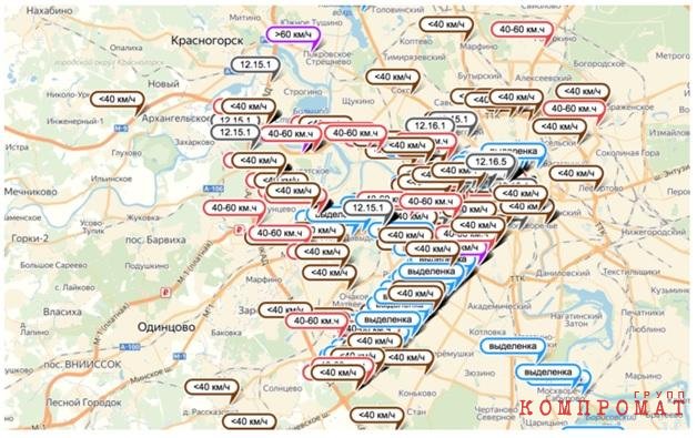 825 нарушений Слуцкого с июля 2017 года на карте Москвы