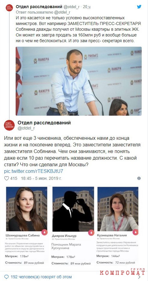 «Сироты Собянина»: ФБК узнал, что вместо льготников квартиры в центре Москвы получили высокопоставленные чиновники