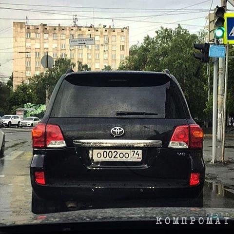Служебный автомобиль Владимира Мякуша