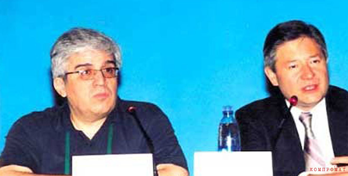 Радик Эльчиян (слева) и Леонид Рейман, министр связи в 1999-2008 гг.