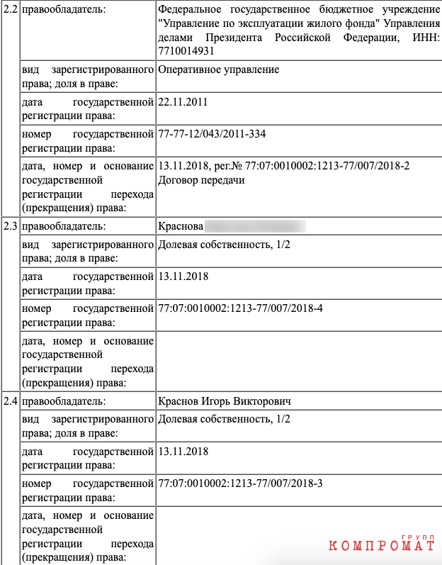 Росреестр засекретил недвижимость генпрокурора Краснова: его элитное жилье переписано на Российскую Федерацию