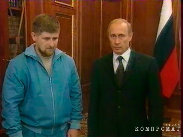 Рамзан Кадыров и Владимир Путин, после гибели главы Чечни Ахмата Кадырова, 2004