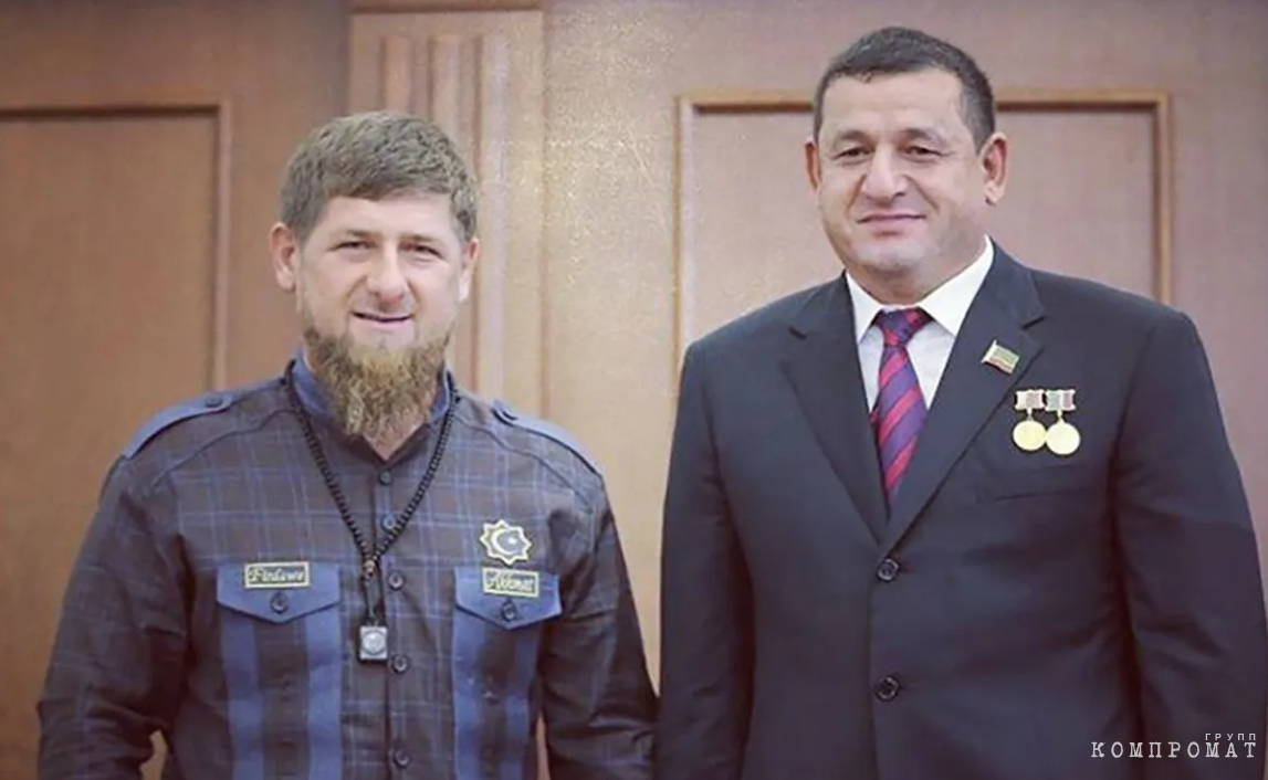 Первый заместитель председателя Парламента Чечни Салман Закриев и его шурин, глава Чечни Рамзан Кадыров