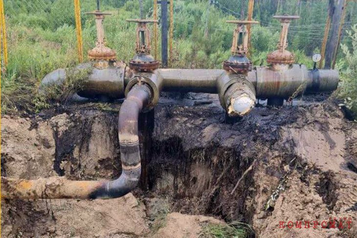 Разлив нефти на Малобалыкском месторождении
